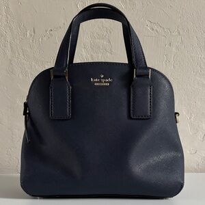 Kate Spade Cameron Street Small Lottie Ladies Navy Leather Satchel Bag